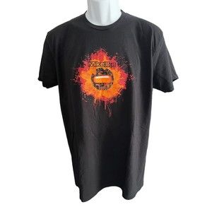 Mike and ike men's L black graphic t-shirt candy logo